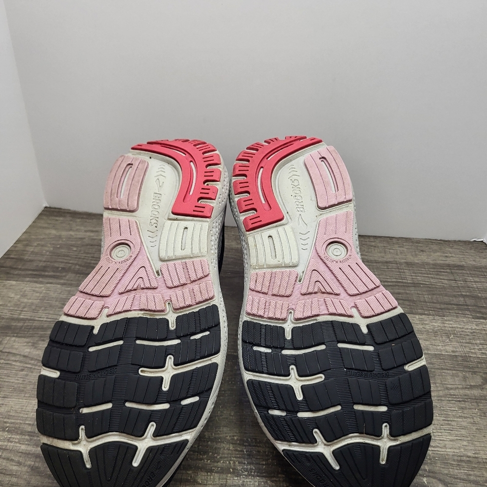 Brooks Ghost 16 Running Shoes Women Size 10 Black Pink Comfort Low Sneakers - Picture 7 of 10